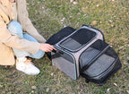 Pet Carrier Bag Foldable Small Dog Charter Carrying Cat Out Bag Expansion Pet Bag Mesh Breathable Expansion Foldable Handheld C