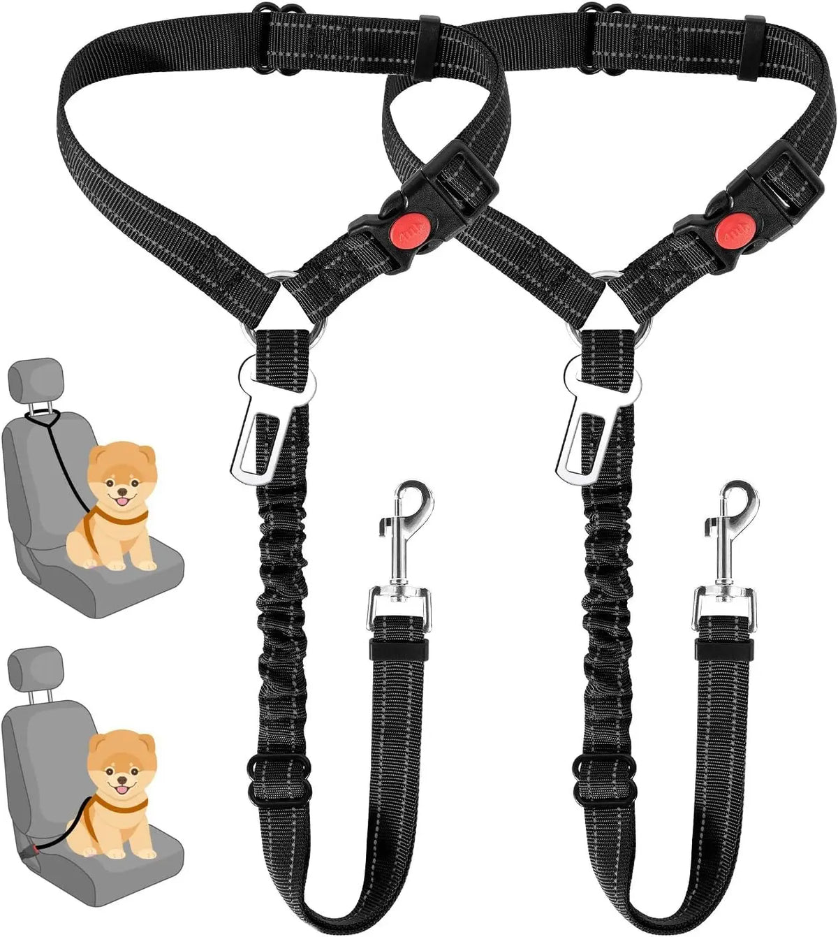 Dual Seat Belt Tether