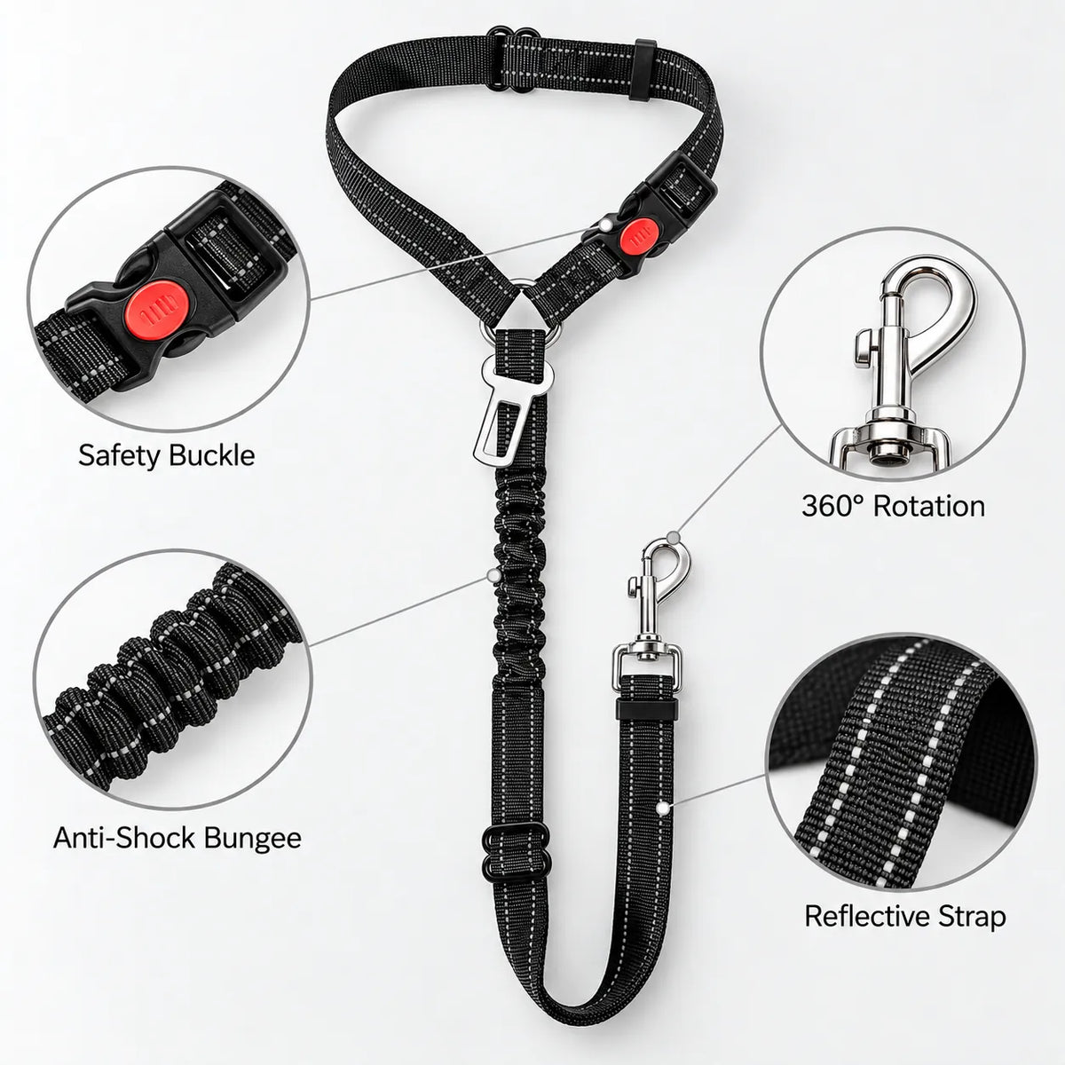 Dual Seat Belt Tether