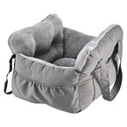 Dog Car Seat with Safety Belt - Non-Slip Pet Car Bed for Small Dogs, Washable Travel Carrier with Secure Straps for Safe CarEmpiti