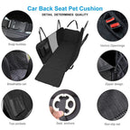 Dog Seat Cover for Back Seat, Waterproof with Mesh Window, Scratch Prevent Anti-slip Dog Bed Car Hammock, StandardEmpiti