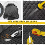 Dog Seat Cover for Back Seat, Waterproof with Mesh Window, Scratch Prevent Anti-slip Dog Bed Car Hammock, StandardEmpiti