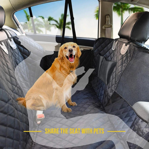 Dog Seat Cover for Back Seat, Waterproof with Mesh Window, Scratch Prevent Anti-slip Dog Bed Car Hammock, StandardEmpiti