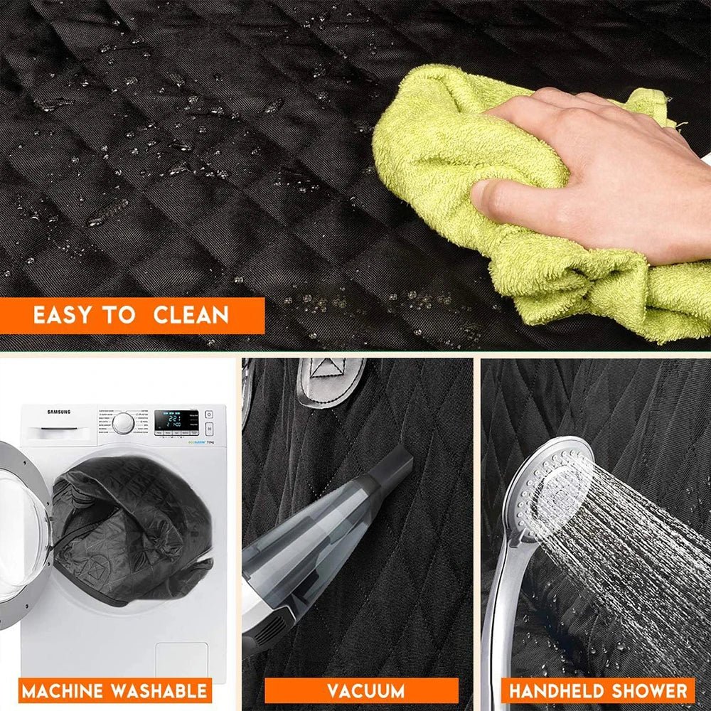 Dog Seat Cover for Back Seat, Waterproof with Mesh Window, Scratch Prevent Anti-slip Dog Bed Car Hammock, StandardEmpiti