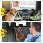 Dog Seat Cover for Back Seat, Waterproof with Mesh Window, Scratch Prevent Anti-slip Dog Bed Car Hammock, StandardEmpiti