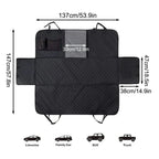 Dog Seat Cover for Back Seat, Waterproof with Mesh Window, Scratch Prevent Anti-slip Dog Bed Car Hammock, StandardEmpiti