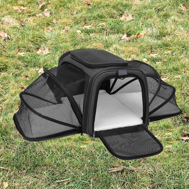 Pet Carrier Bag Foldable Small Dog Charter Carrying Cat Out Bag Expansion Pet Bag Mesh Breathable Expansion Foldable Handheld CEmpiti