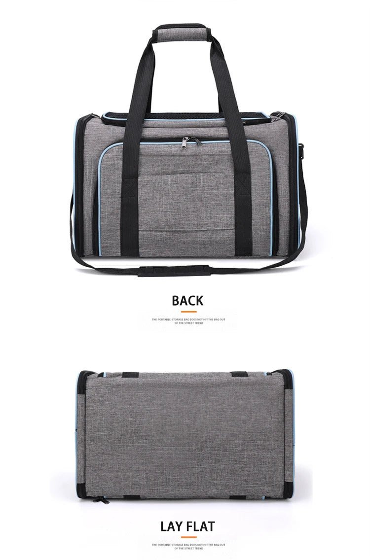 Pet Carrier Bag Foldable Small Dog Charter Carrying Cat Out Bag Expansion Pet Bag Mesh Breathable Expansion Foldable Handheld CEmpiti