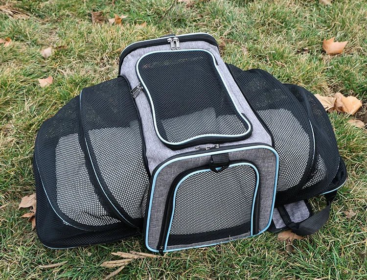Pet Carrier Bag Foldable Small Dog Charter Carrying Cat Out Bag Expansion Pet Bag Mesh Breathable Expansion Foldable Handheld CEmpiti