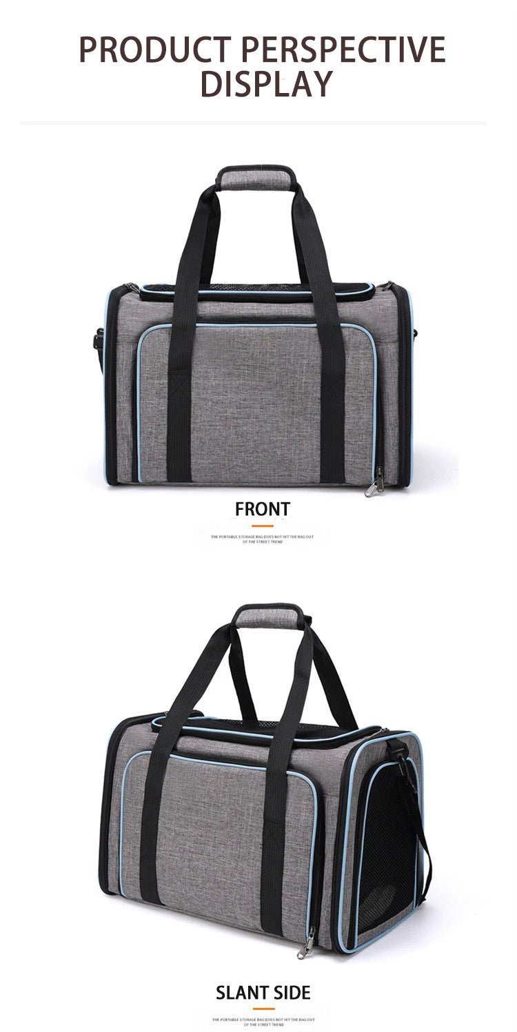 Pet Carrier Bag Foldable Small Dog Charter Carrying Cat Out Bag Expansion Pet Bag Mesh Breathable Expansion Foldable Handheld CEmpiti