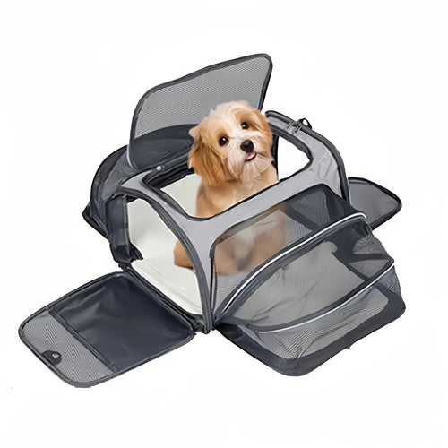 Pet Carrier Bag Foldable Small Dog Charter Carrying Cat Out Bag Expansion Pet Bag Mesh Breathable Expansion Foldable Handheld CEmpiti
