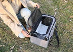 Pet Carrier Bag Foldable Small Dog Charter Carrying Cat Out Bag Expansion Pet Bag Mesh Breathable Expansion Foldable Handheld CEmpiti